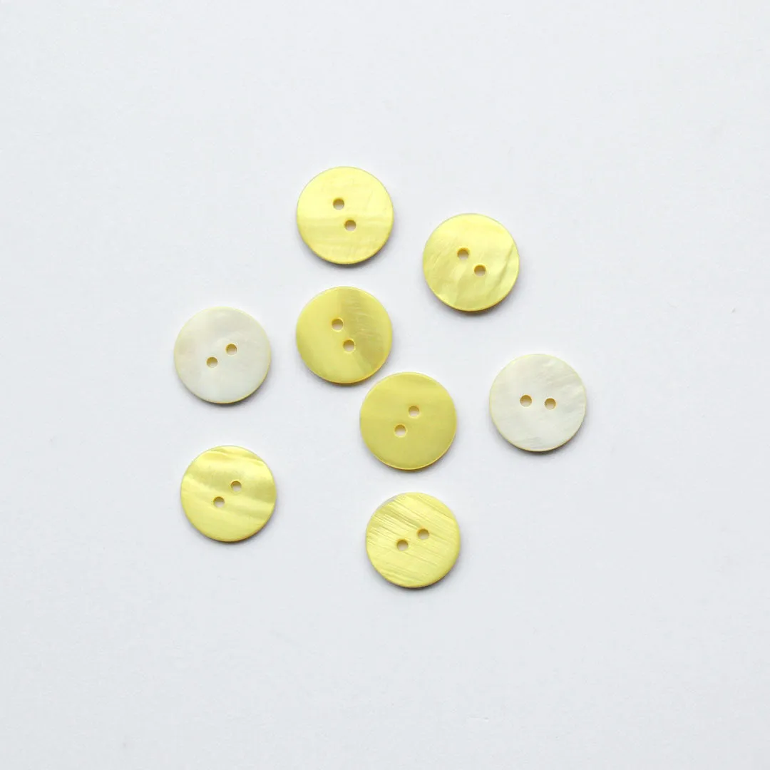 2-Hole Shell Buttons - 20mm - Assorted Colours