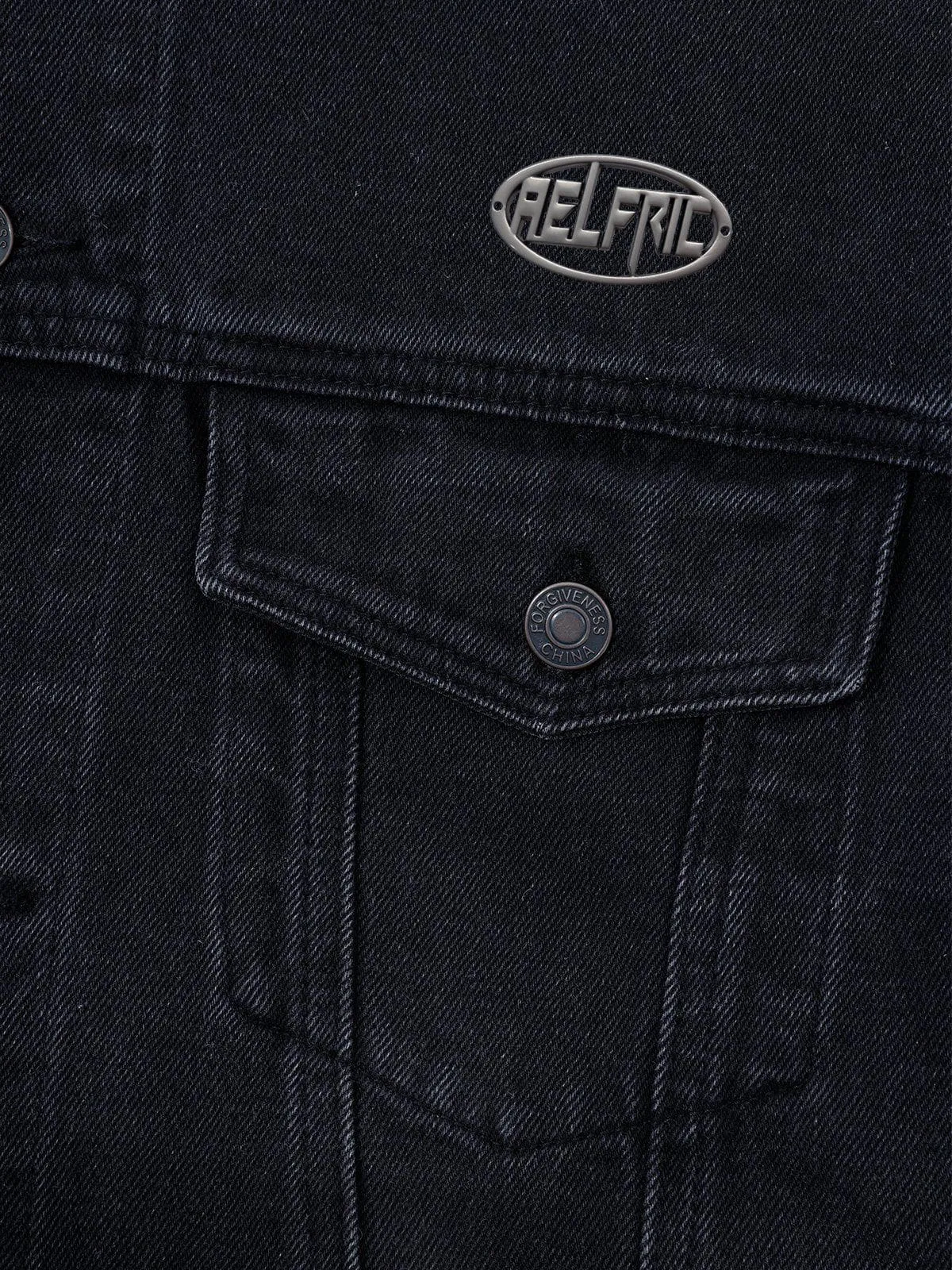 Aelfric Eden Washed Hooded Denim Jacket