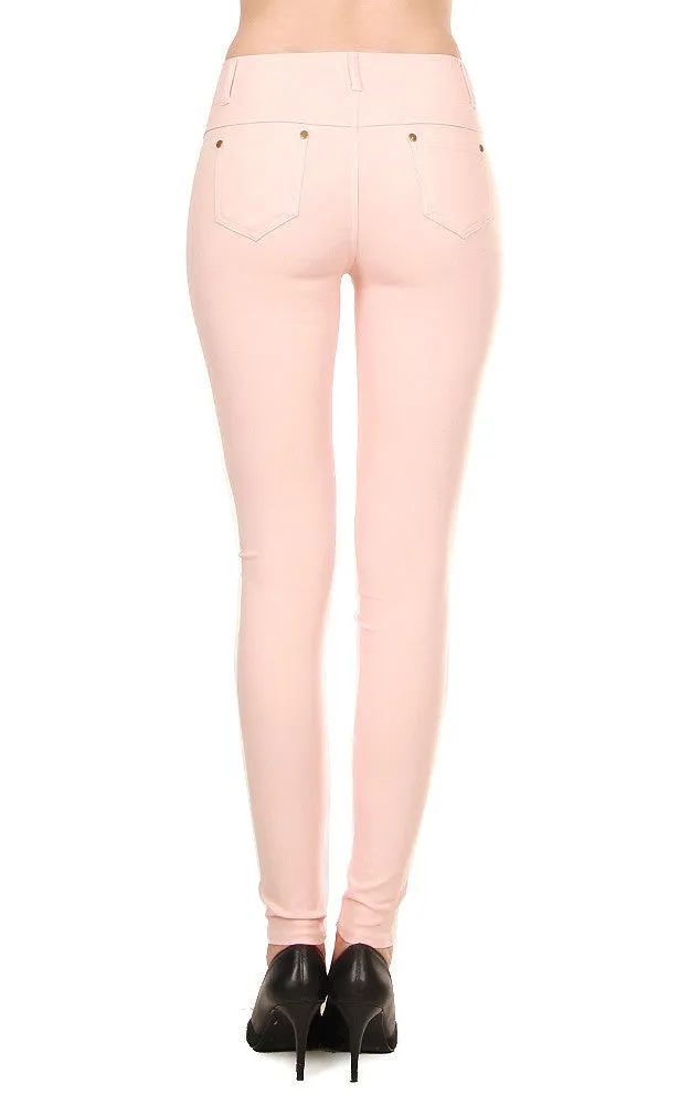 AL16775 Blush Stretch Jeggings