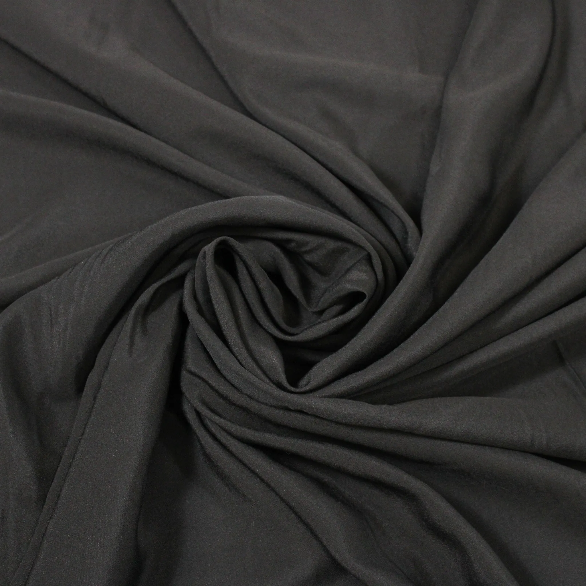 BLACK CREPE DE CHINE