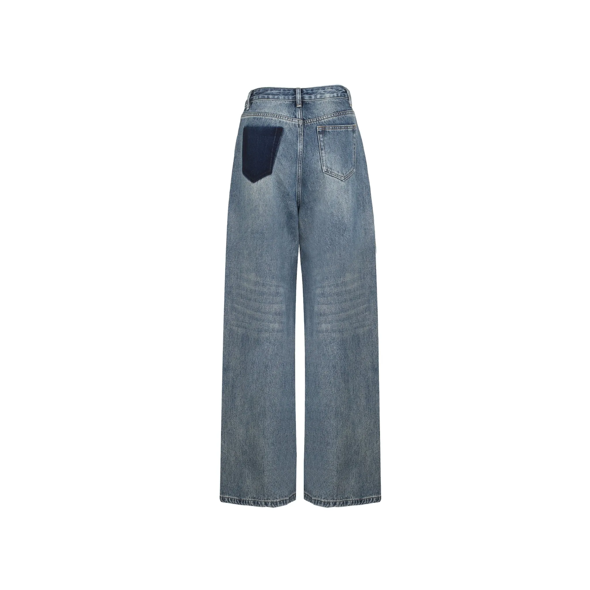 Blue Ultra Wide-Leg Jeans