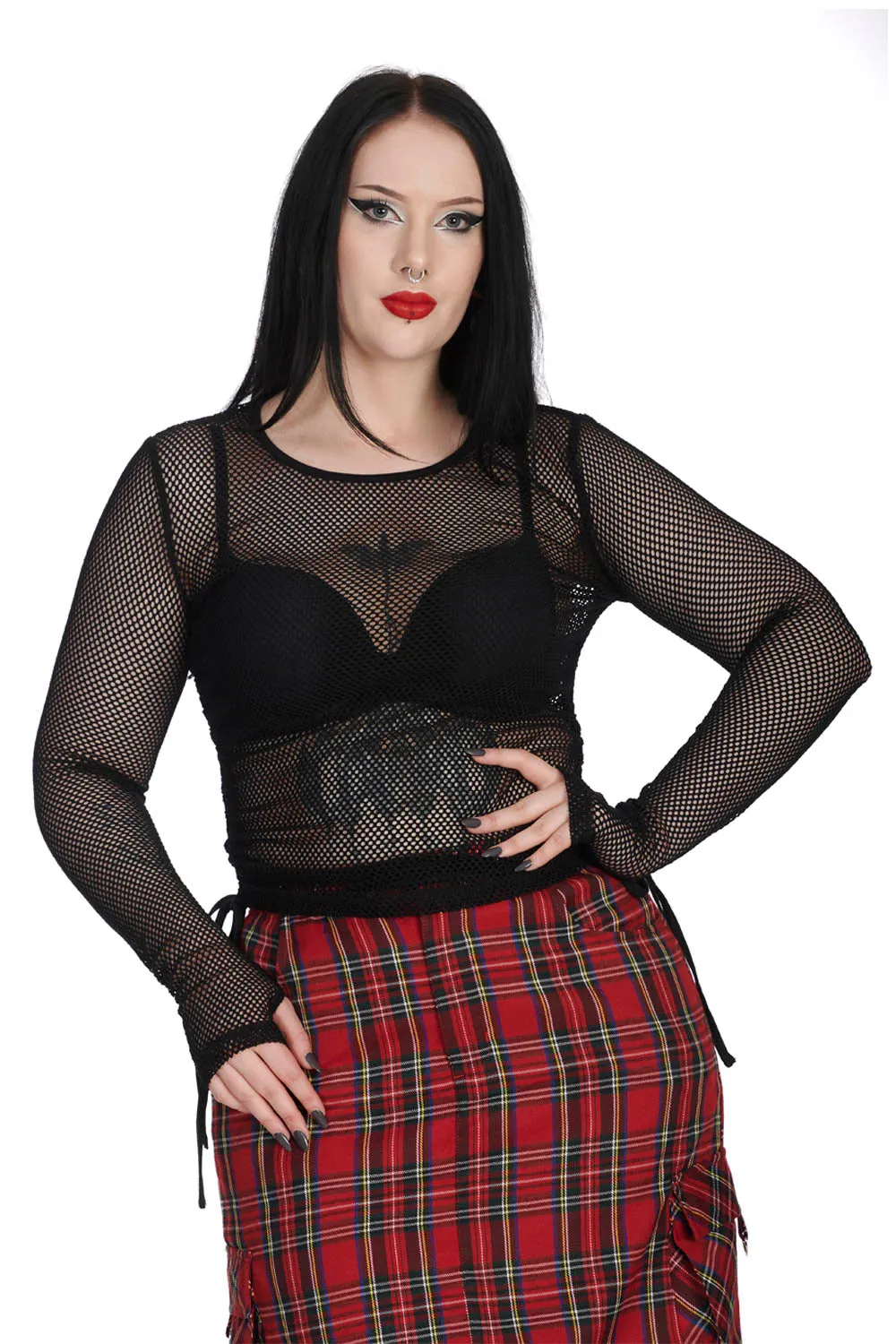 Casual Groove Fishnet Top