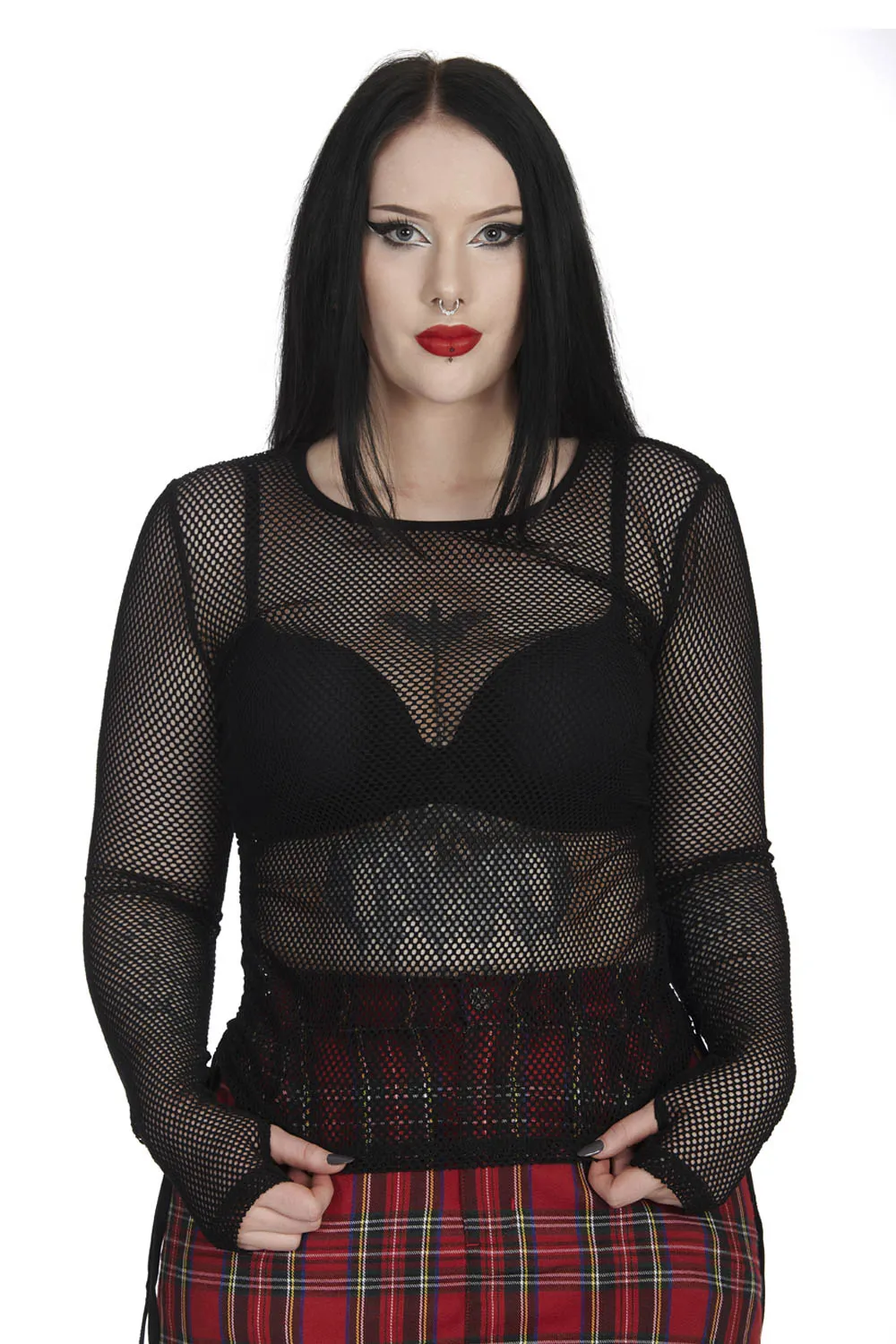 Casual Groove Fishnet Top