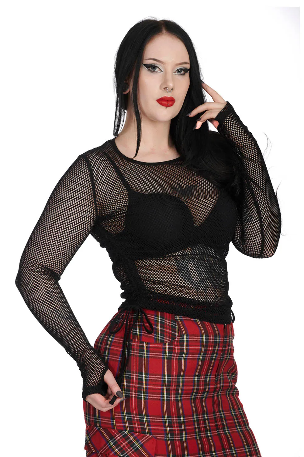 Casual Groove Fishnet Top