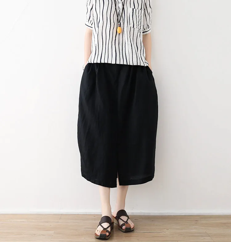 Casual Summer Women Skirts Women Skirts Women Linen Cotton Skirts ATM962332