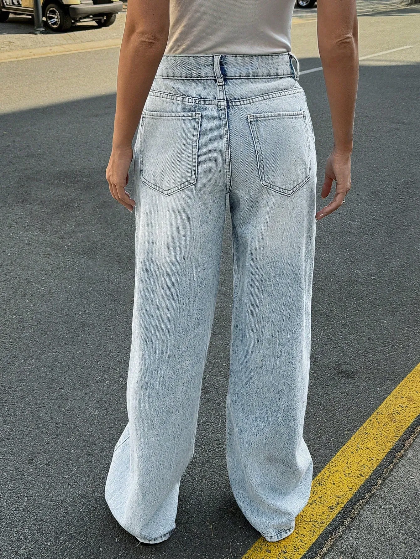 Frost Bite Wide Leg Jeans