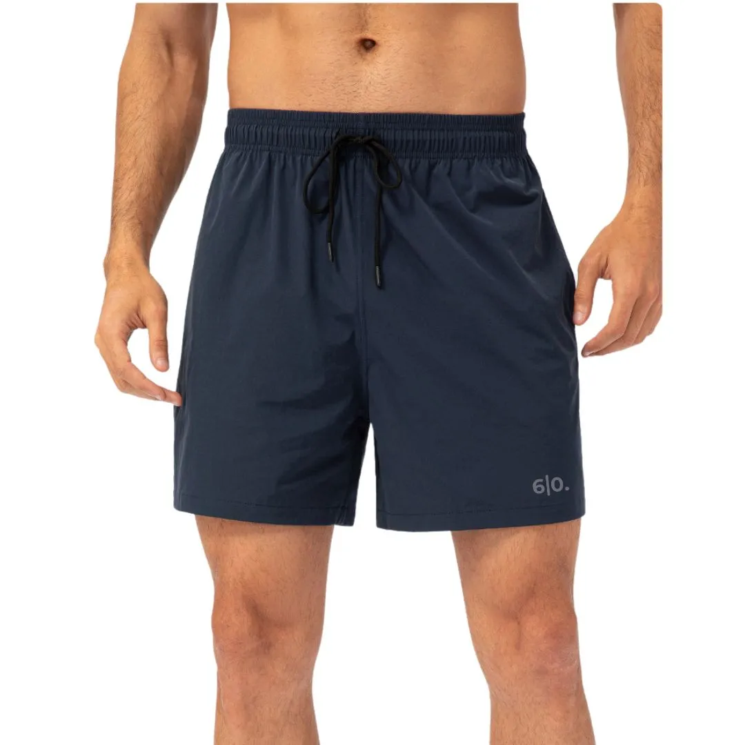 Grey easy care material padel shorts for men