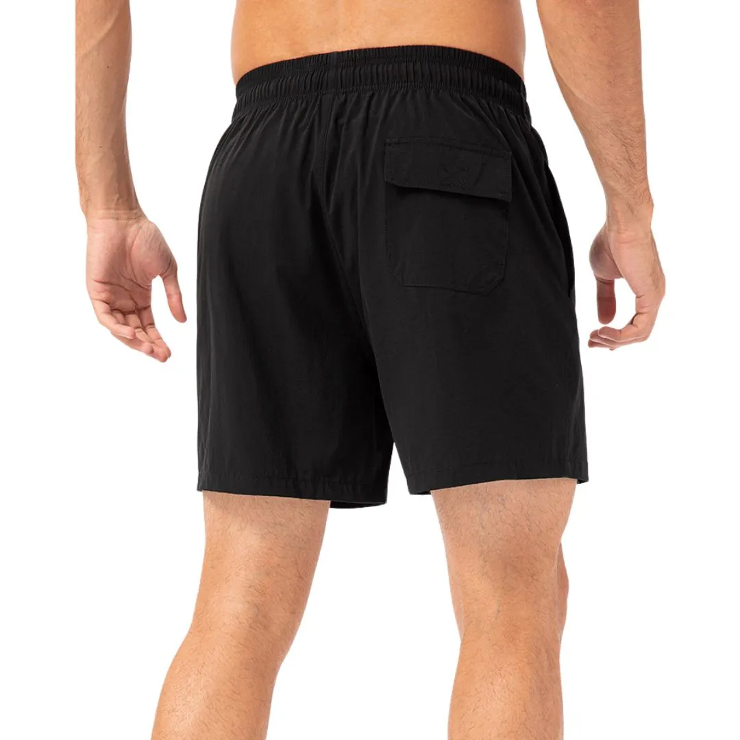 Grey easy care material padel shorts for men