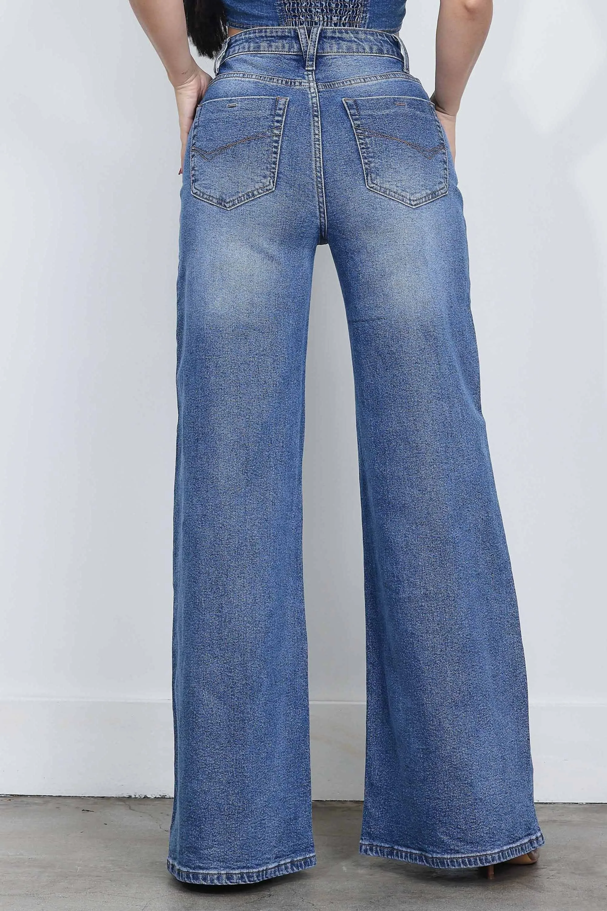 High-Rise Extra Wide Leg Jeans