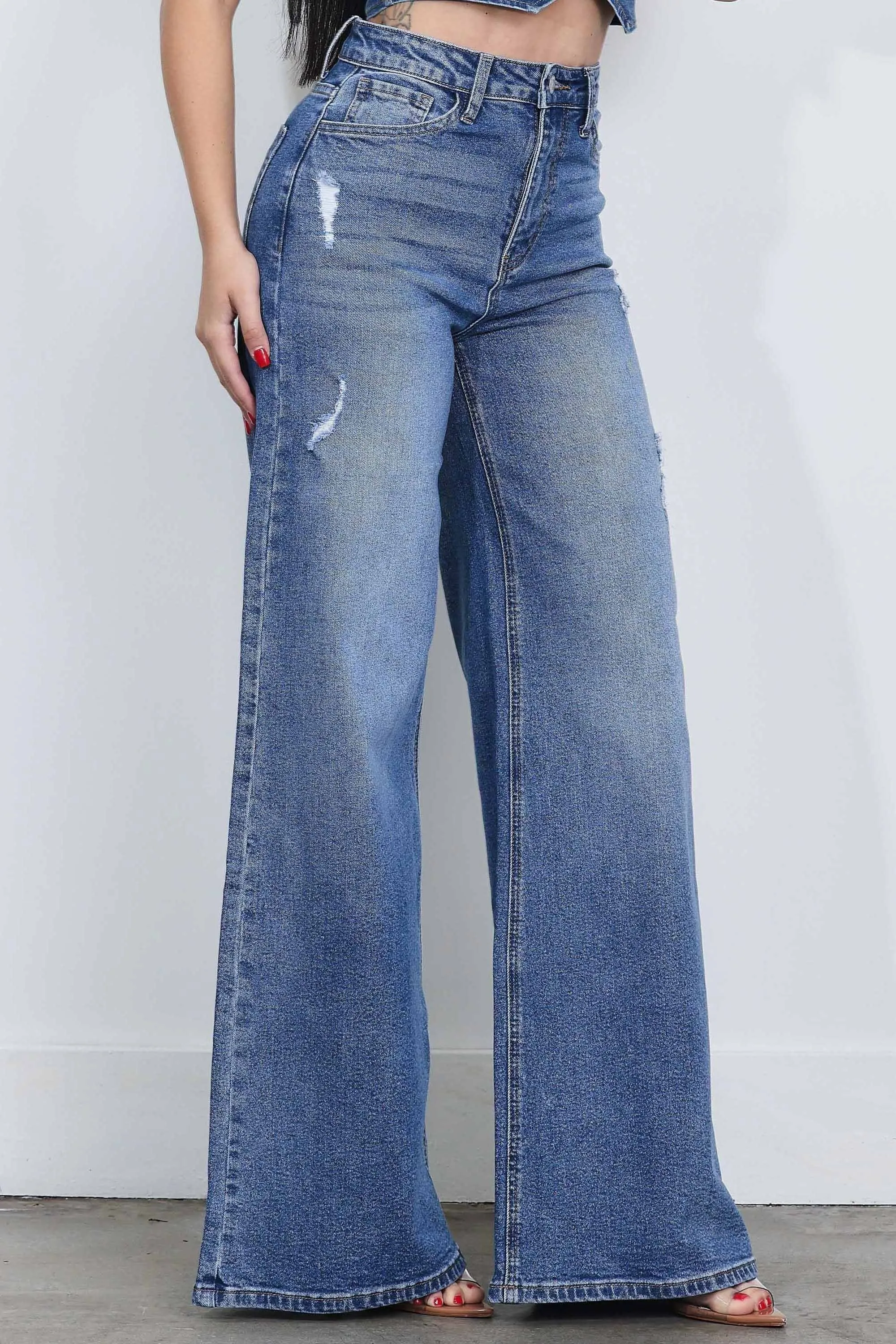 High-Rise Extra Wide Leg Jeans