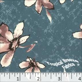 Koshibo Large Floral Print Polyester Fabric 048428