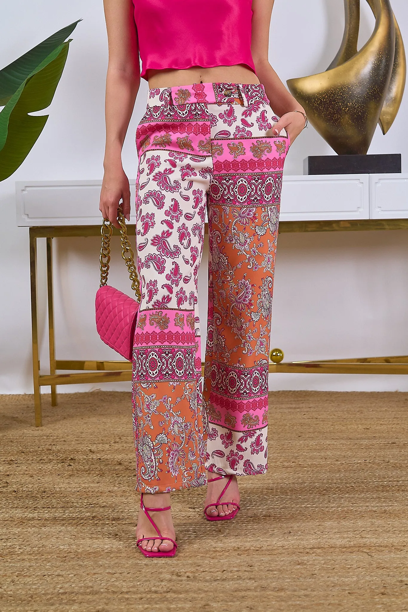 Printed Dressy Pants