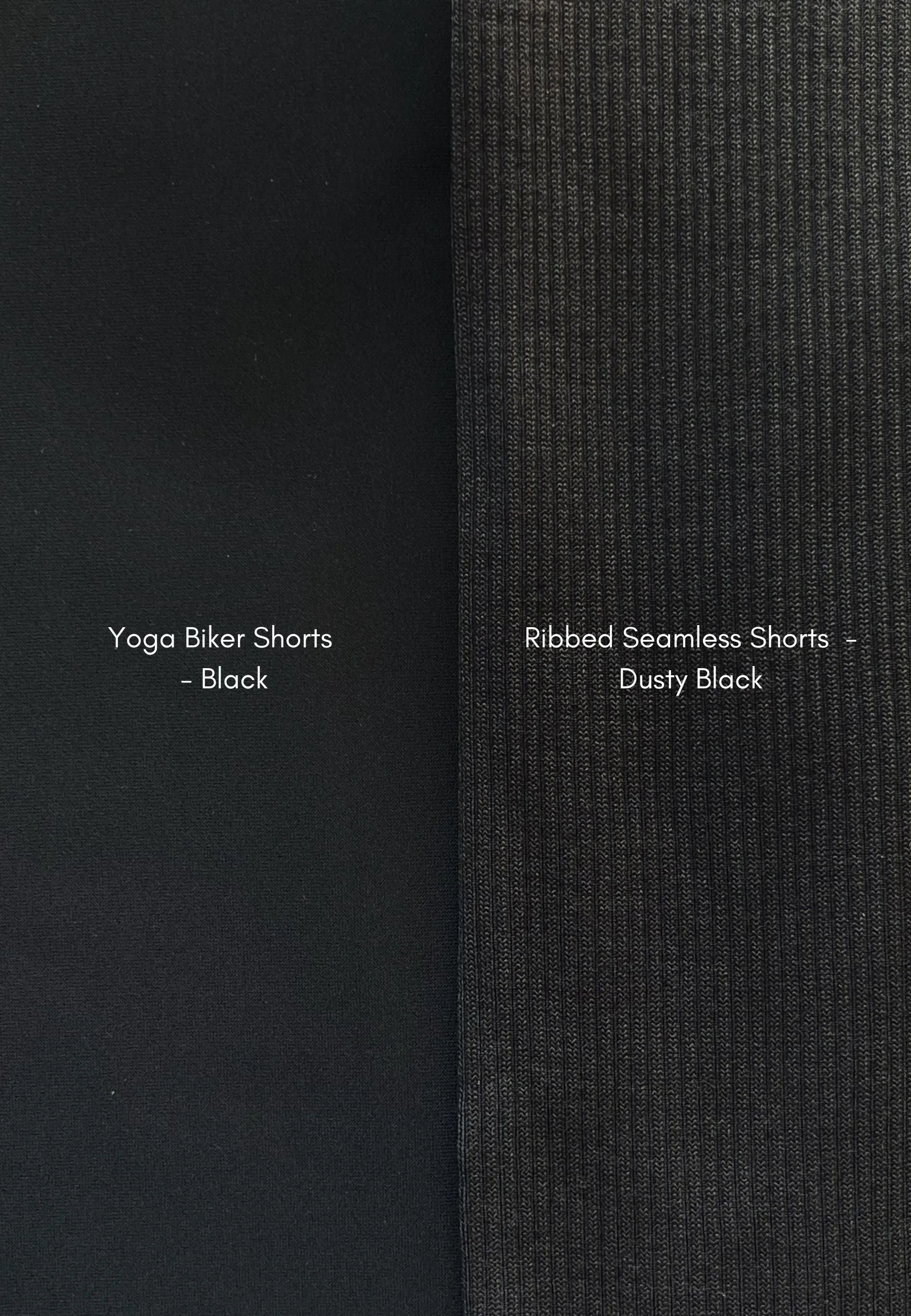 Ribbed Seamless Shorts - Dusty Black