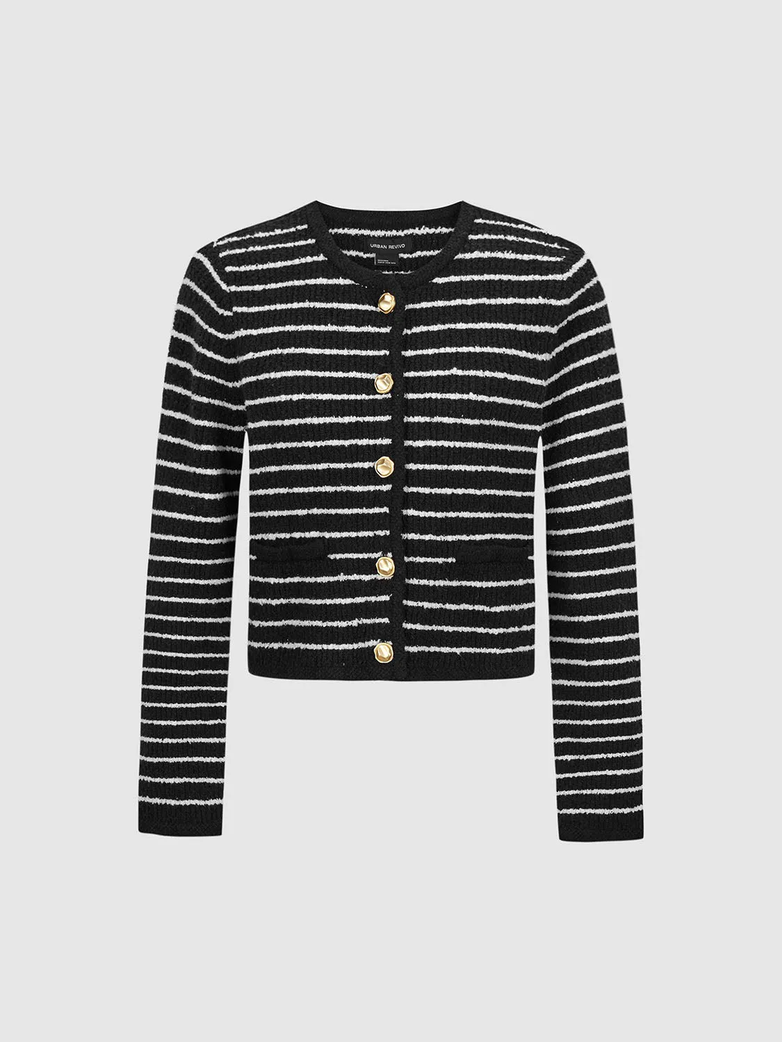 Striped Knitted Cardigans