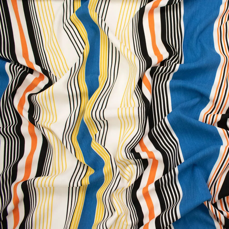 Striped Poly Linen Prints