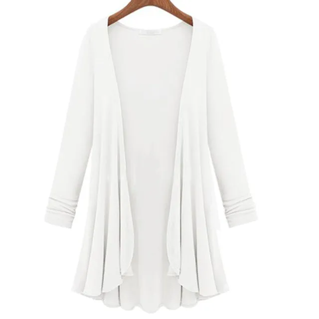 Women Cotton Long Sleeve Cardigan (Big Size)